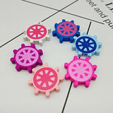 50pcs 25mm Cartoon Wooden Beads Boat Rudder Charms Nautical Jewelry