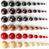 Wood Beads 6-20mm Round Spacer Beads for DIY Crafts