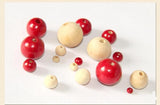 Wood Beads 6-20mm Round Spacer Beads for DIY Crafts