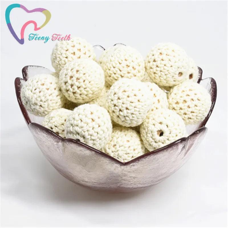 10PCS Navajo Round Wooden Beads Balls For DIY Decoration