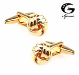 iGame Cuff Links Metal Knot Brass Material