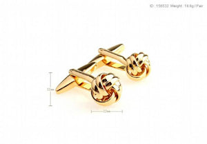 iGame Cuff Links Metal Knot Brass Material
