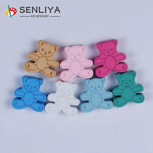 20Pcs Cartoon Animal Wooden Beads for Baby DIY Jewelry Kids Toys