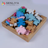 20Pcs Cartoon Animal Wooden Beads for Baby DIY Jewelry Kids Toys