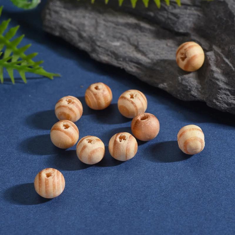 500Pcs Wooden Beads for Crafts DIY Jewelry Making 7x8mm