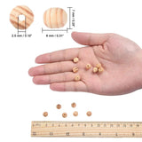 500Pcs Wooden Beads for Crafts DIY Jewelry Making 7x8mm