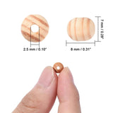 500Pcs Wooden Beads for Crafts DIY Jewelry Making 7x8mm