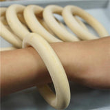 Wooden Rings Beads Natural Circle Wood Beads for DIY Jewelry Making