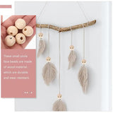 50Pcs Wooden Round Beads with Smile Face for Kids Jewelry Making