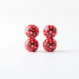 Ladybug Print Wood Beads for DIY Jewelry Crafts