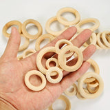 10pcs Natural Wood Teething Beads for Jewelry Making DIY Crafts