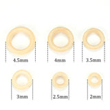 10pcs Natural Wood Teething Beads for Jewelry Making DIY Crafts