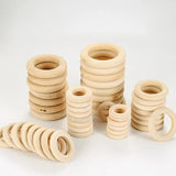 10pcs Natural Wood Teething Beads for Jewelry Making DIY Crafts