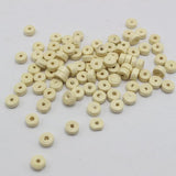 500 Natural 8X3mm Column Heishi Wood Beads