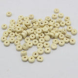 500 Natural 8X3mm Column Heishi Wood Beads
