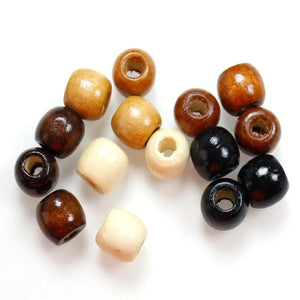 100pcs 10x9 11x12mm Natural Brown Oval Wood Beads for DIY Jewelry Making
