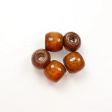 100pcs 10x9 11x12mm Natural Brown Oval Wood Beads for DIY Jewelry Making