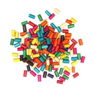 100pcs Natural Eco-friendly Wooden Beads Assorted Sizes DIY Craft