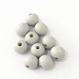 100pcs Natural Round Wood Bead Candy Painted Eco-friendly Beads