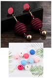 20mm Round Plicated Shape Wood Beads for DIY Crafts 10pcs