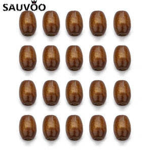 500pc Natural Wooden Beads Barrel Shape Spacer Beads 6X8mm