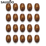500pc Natural Wooden Beads Barrel Shape Spacer Beads 6X8mm