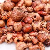 Vintage Big Hole Natural Wood Beads for Bracelet Necklace Charms
