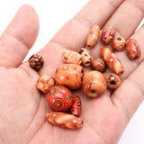 Vintage Big Hole Natural Wood Beads for Bracelet Necklace Charms
