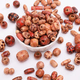 Vintage Big Hole Natural Wood Beads for Bracelet Necklace Charms