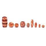 Vintage Big Hole Natural Wood Beads for Bracelet Necklace Charms