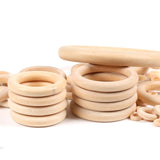 Wooden Beads Connectors Circles Ring for Jewelry Making