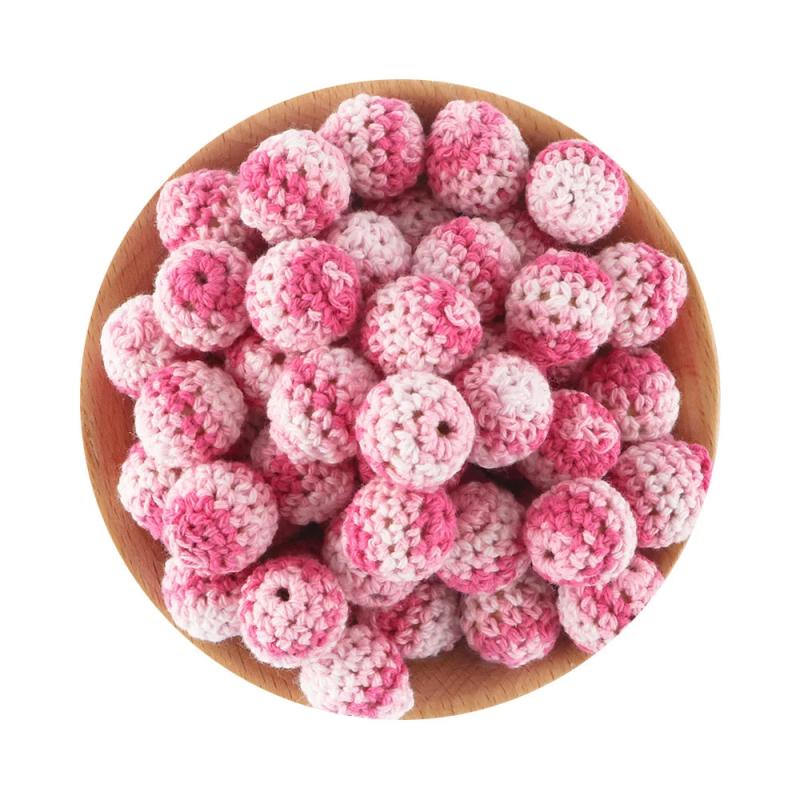Sunrony 16mm Wooden Crochet Beads Jewelry Making DIY Necklace Bracelet