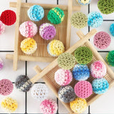 Sunrony 16mm Wooden Crochet Beads Jewelry Making DIY Necklace Bracelet