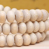 Natural Bamboo Abacus Beads Rosary Bracelet Jewelry