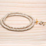 Natural Bamboo Abacus Beads Rosary Bracelet Jewelry