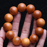 Natural Sandalwood Men's Bracelet 20mm Rosary Wooden Beads