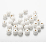 12mm 100pcs Colorful Wood Beads Round Spacer Charms DIY For Jewelry Making