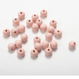 12mm 100pcs Colorful Wood Beads Round Spacer Charms DIY For Jewelry Making