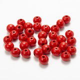 12mm 100pcs Colorful Wood Beads Round Spacer Charms DIY For Jewelry Making