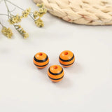 20Pcs Colorful Striped Wooden Beads Charm Crafts Kids Toys Jewelry Bracelet