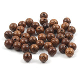 Brown Wood Balls Natural Wooden Beads Spacer Beads For Jewelry Making DIY
