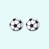 20Pcs Sports Ball Wooden Beads for DIY Jewelry Making Supplies