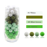 50pcs 10mm Silicone Beads Baby Teething Teether Mom Necklace BPA Silicone