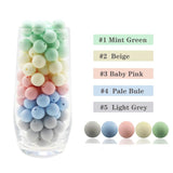 50pcs 10mm Silicone Beads Baby Teething Teether Mom Necklace BPA Silicone
