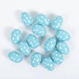 25/30mm Easter Eggs Flowers Wooden Beads Decoration