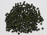 1000 Dark Green 4mm Round Wood Seed Beads