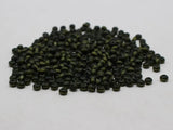 1000 Dark Green 4mm Round Wood Seed Beads