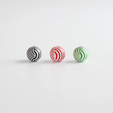 16mm Half Stripe Half Square Wooden Beads for Jewelry Making