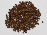 1000 Coffee 4mm Round Wood Seed Beads-Wooden