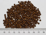 1000 Coffee 4mm Round Wood Seed Beads-Wooden